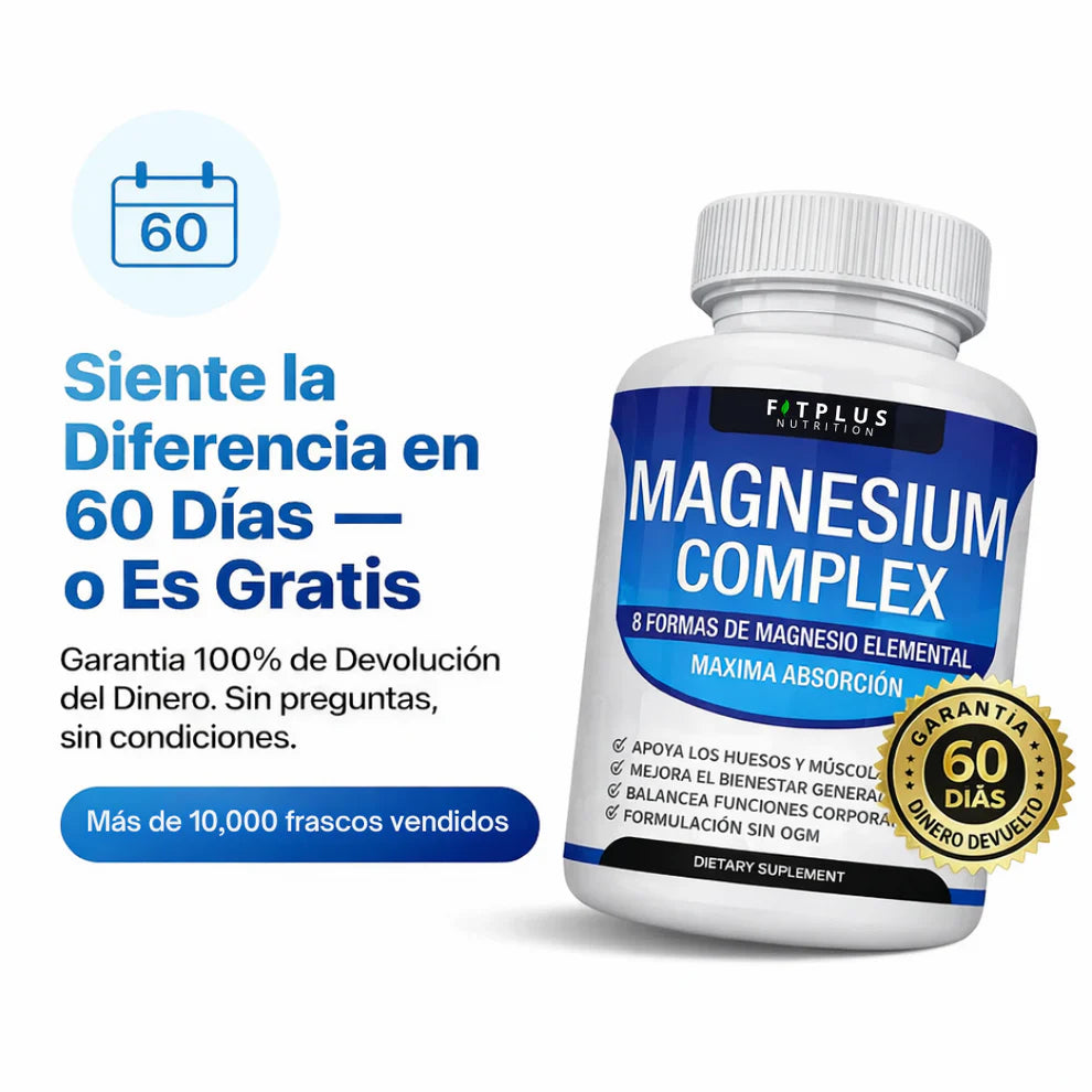 Magnesio Complex™ – 8 en 1 para tu salud y energía diaria.