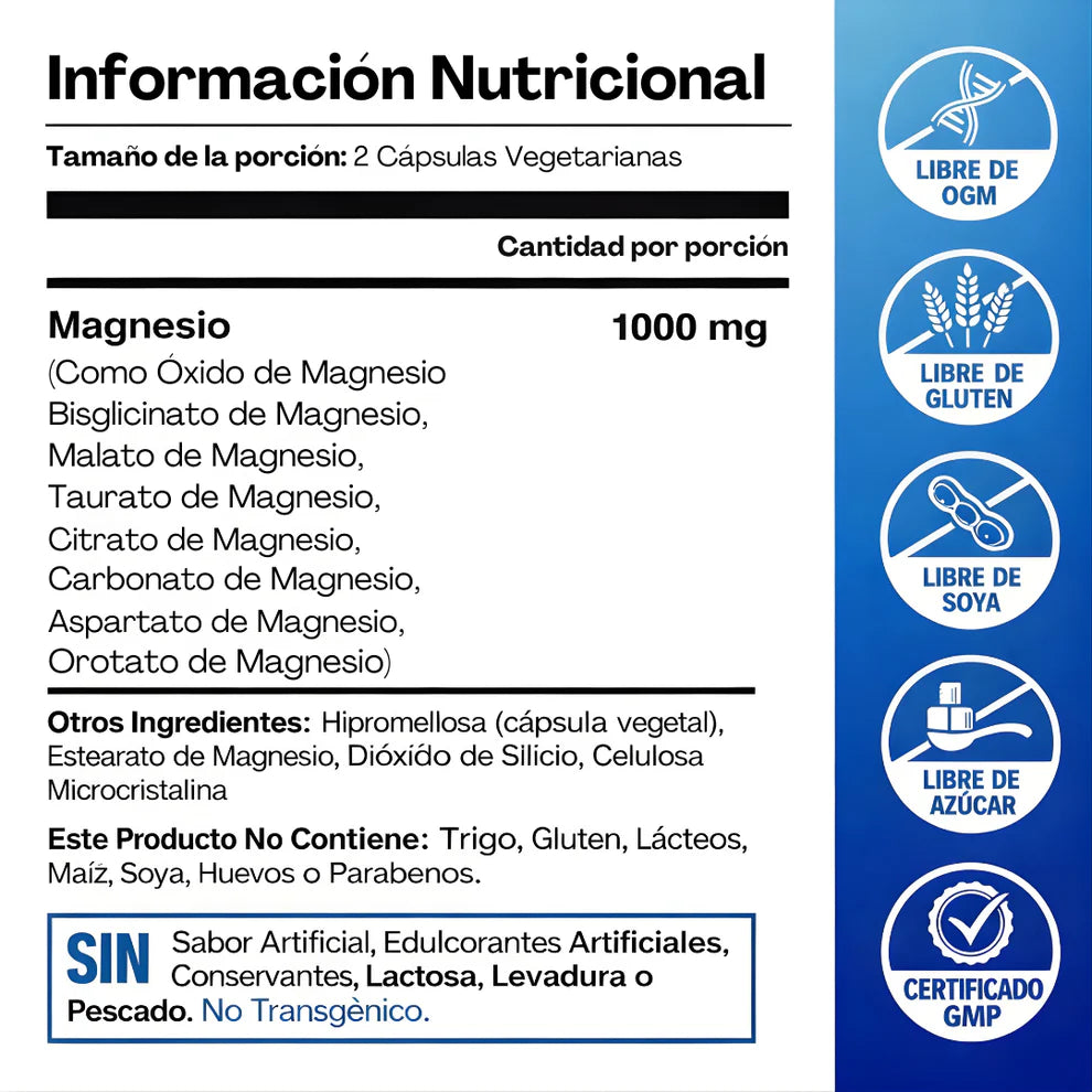 Magnesio Complex™ – 8 en 1 para tu salud y energía diaria.