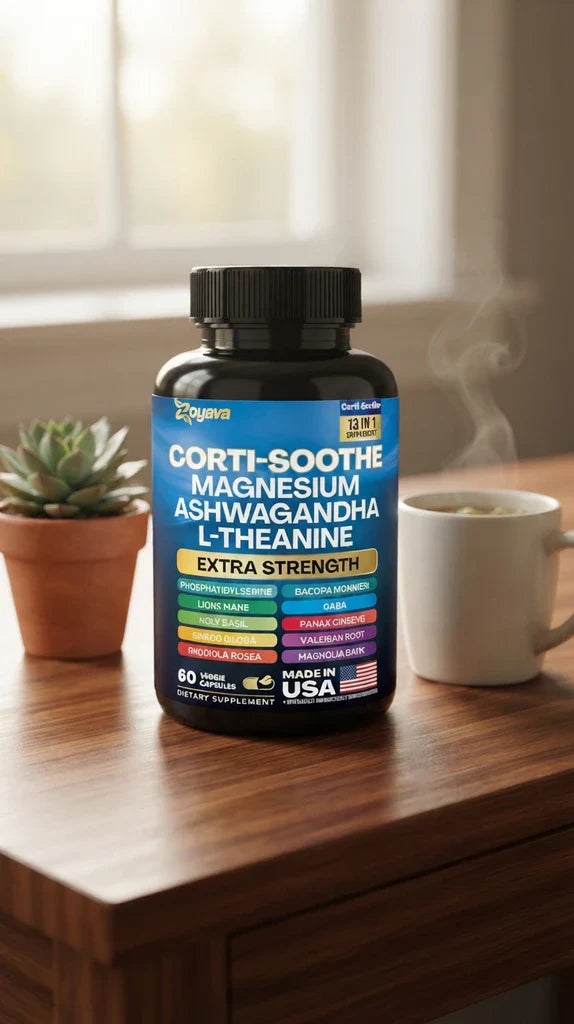 Corti-Soothe combina magnesio, ashwagandha y nootrópicos premium/ SOLO POR ESTE MES 2X1