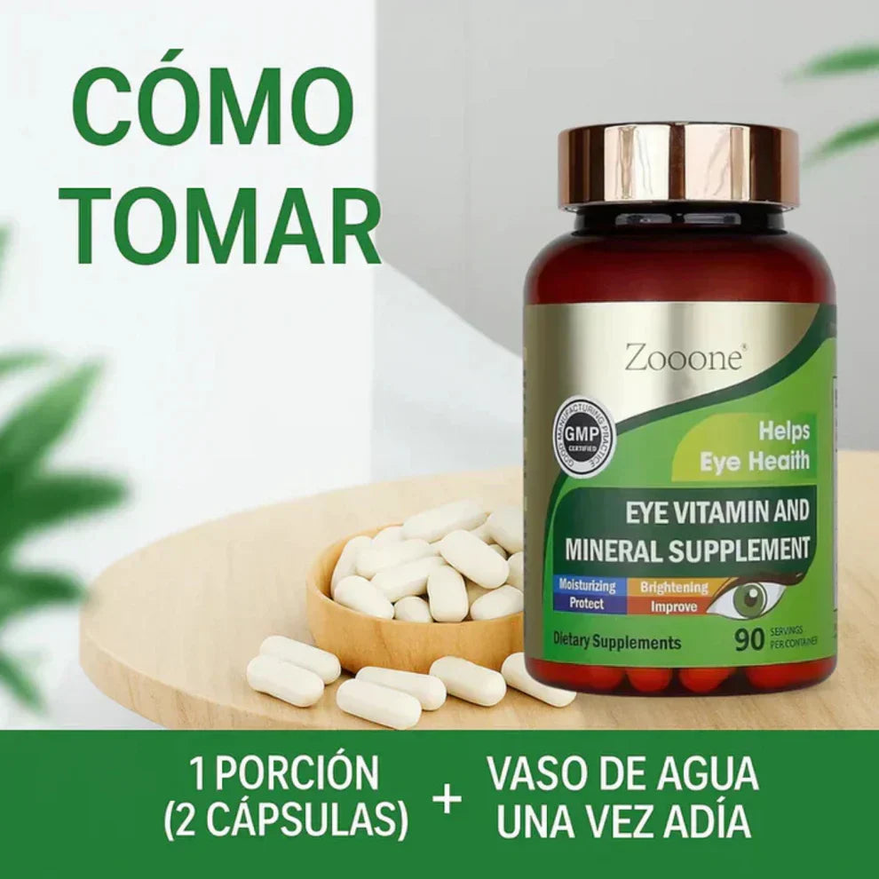 ZOOONE® 60 Caps | Nutrición ocular avanzada para ver nítido y sin fatiga todo el día/ SOLO POR ESTE MES 2X1