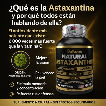 Astaxantina: Recupera el poder de tu vista, piel y energía.