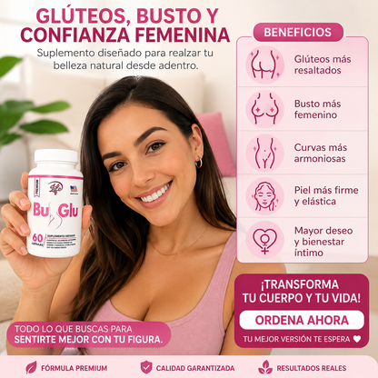 BU GLU™ – POTENCIA TUS CURVAS DE FORMA NATURAL / 60 Capsulas