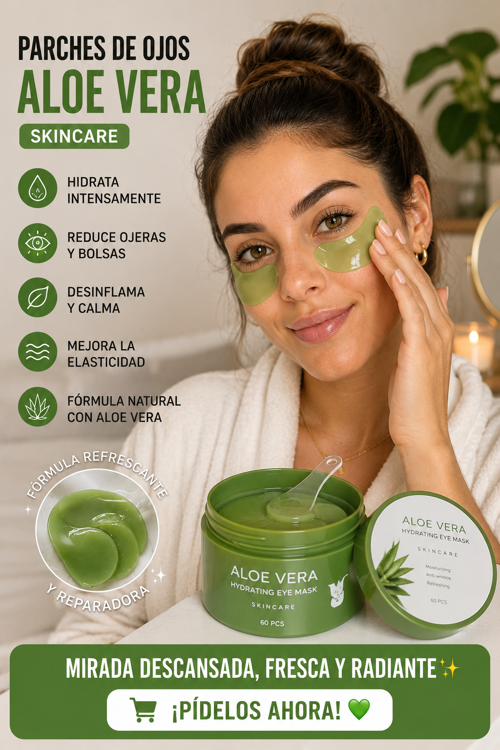 Parches de ojos Aloe Vera Skincare®