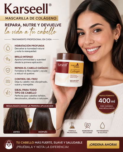 Karseell™ Botox Capilar - EL SECRETO PARA UN CABELLO DE ENSUEÑO 😍50% DE DESCUENTO/SOLO POR ESTE MES 2X1