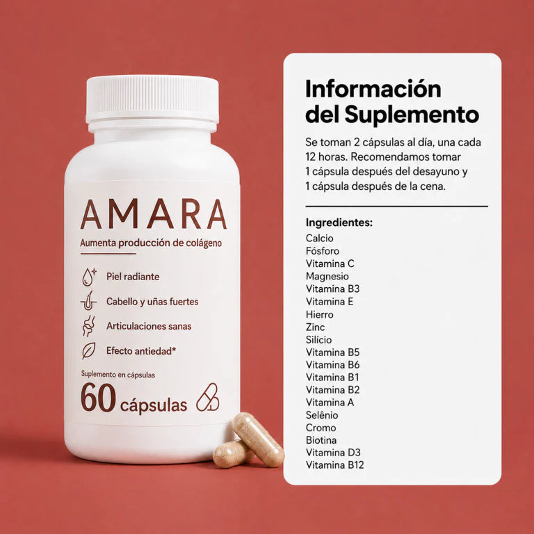CÁPSULAS ANTIEDAD: Activador de Colágeno/ SOLO POR ESTE MES 2X1