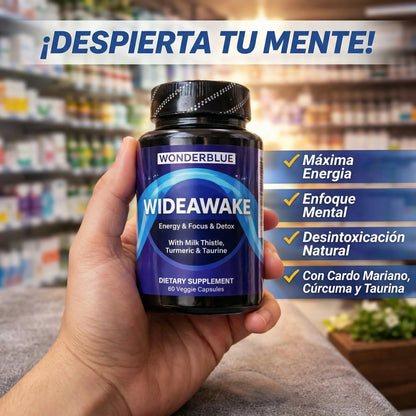 WIDEAWAKE – Energía y Enfoque Mental con Detox Natural (60 cápsulas) 🍃SOLO POR ESTE MES 2X1
