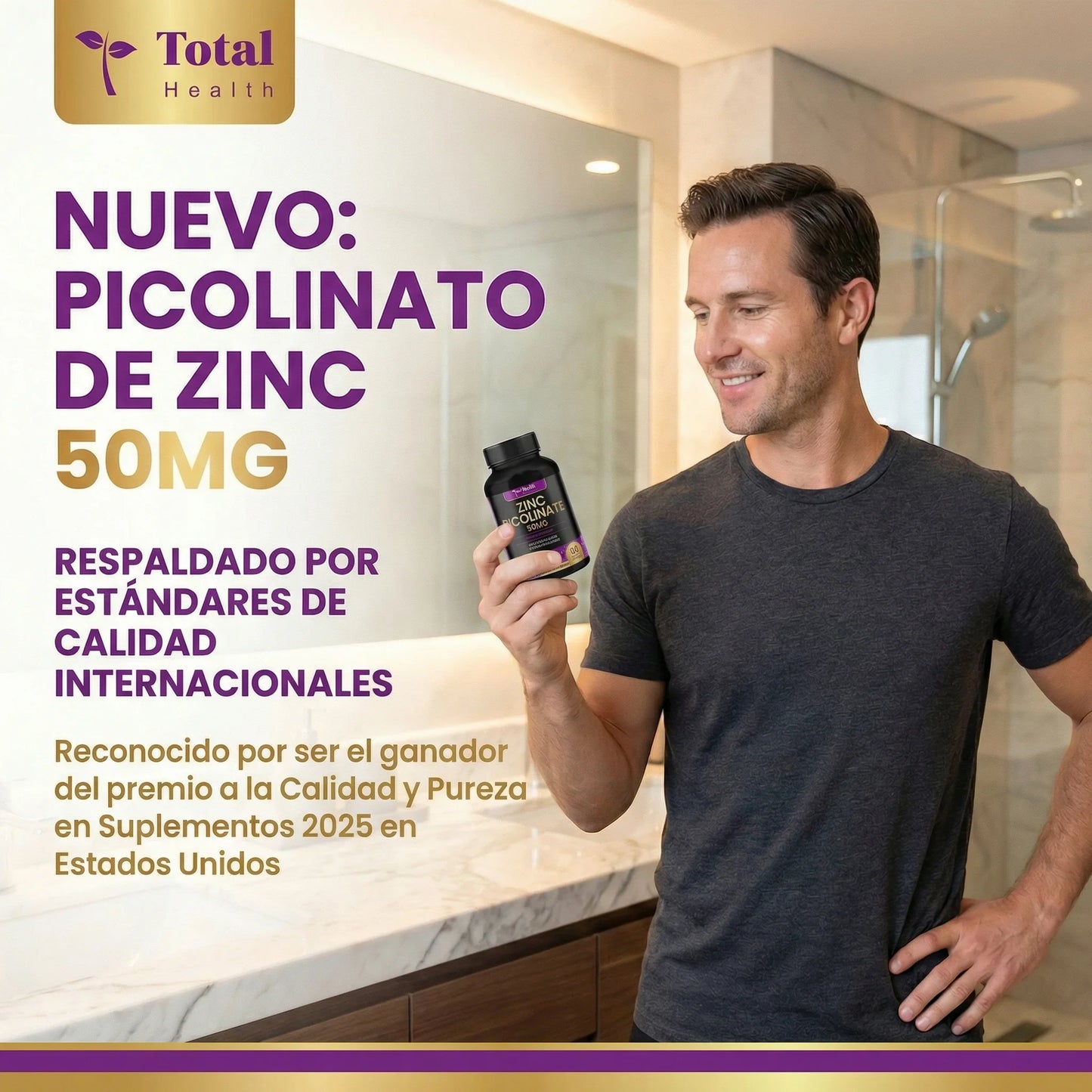 Zinc Picolinate – Defensas, piel y hormonas sanas. 60 CAPSULAS EL ZINC QUE SÍ SE ABSORBE/ SOLO POR ESTE MES 2X1
