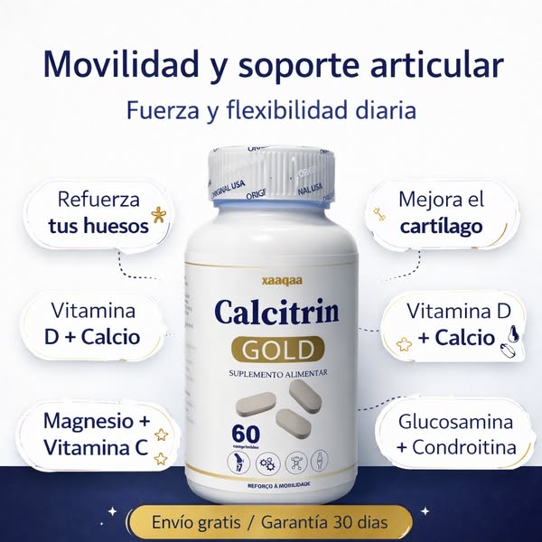 Calcitrin Gold - Refuerza tu movilidad cada día solo por este mes 2x1