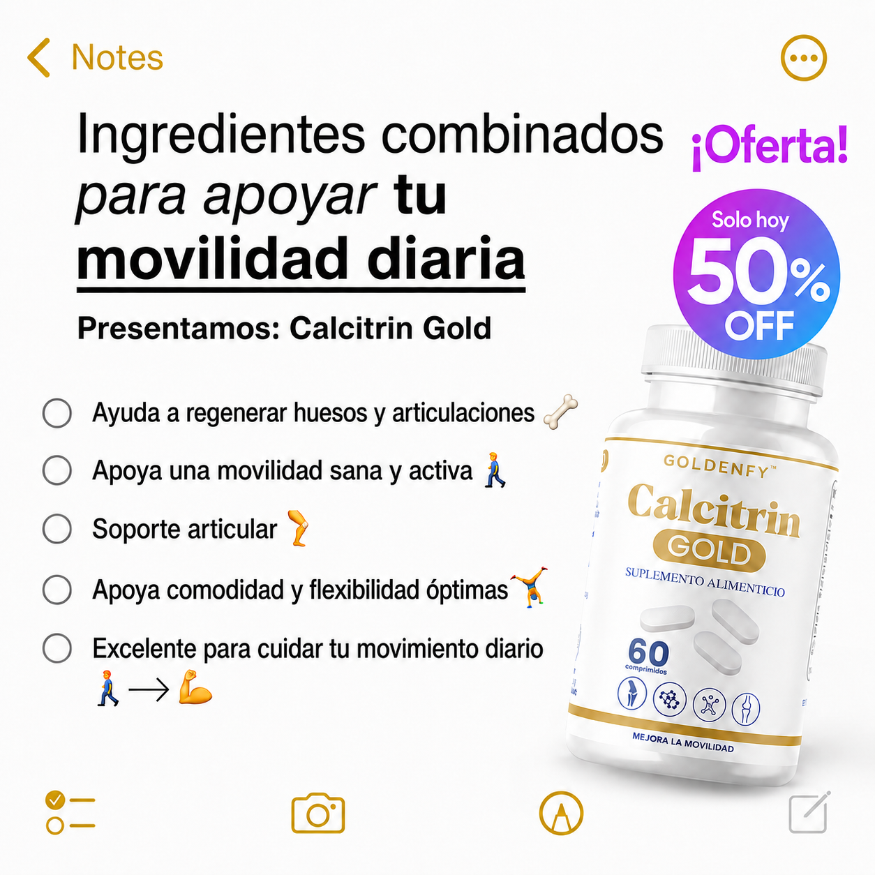 Calcitrin Gold - Refuerza tu movilidad cada día solo por este mes 2x1