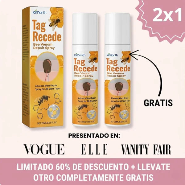 Spray veneno de abeja TagRecede® SOLO POR ESTE MES 2X1